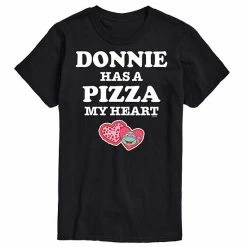 Licensed Character Men's TMNT Pizza My Heart Donnie Tee Blue