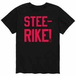 Licensed Character Men's Stee-Rike Baseball Tee Grey -Licensed Character Shop unnamed file 31634