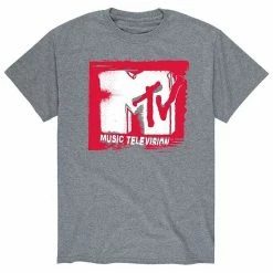 Licensed Character Men's MTV Punk Poster Tee Grey -Licensed Character Shop unnamed file 31651