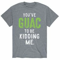 Alternative view of Licensed Character Men's Youve Guac To Be Kidding Me Tee Grey