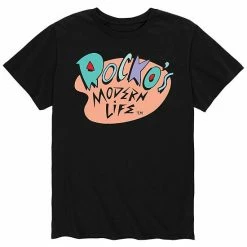 Licensed Character Men's Rocko's Modern Life Logo Tee Black -Licensed Character Shop unnamed file 31685