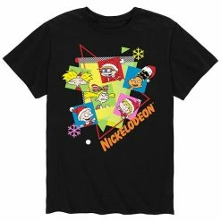 Licensed Character Men's Nick All Stars Nick 90s Holiday Tee Black -Licensed Character Shop unnamed file 31687