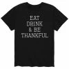 Licensed Character Men's Eat Drink Be Thankful Tee Red -Licensed Character Shop unnamed file 3169