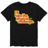 Licensed Character Men's Double Dare Challenge Pink Letters Tee Black -Licensed Character Shop unnamed file 31701