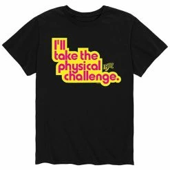 Licensed Character Men's Double Dare Challenge Pink Letters Tee Black -Licensed Character Shop unnamed file 31703