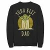 Licensed Character Men's Star Wars Yoda Best Dad Cartoon Yoda Sweatshirt Black -Licensed Character Shop unnamed file 31719