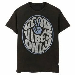 Licensed Character Men's Fifth Sun Good Vibes Only Text Tee Black -Licensed Character Shop unnamed file 31742