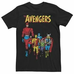 Licensed Character Men's Marvel The Avengers Original Group Shot Tee Black -Licensed Character Shop unnamed file 31748