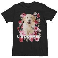 Licensed Character Men's Golden Retriever Puppy U R Doomed Flowers Poster Graphic Tee Athletic Heather -Licensed Character Shop unnamed file 31755