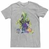 Licensed Character Men's Disney Sleeping Beauty Dragon Silhouette Graphic Tee White -Licensed Character Shop unnamed file 31774