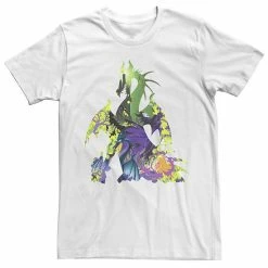 Licensed Character Men's Disney Sleeping Beauty Dragon Silhouette Graphic Tee White -Licensed Character Shop unnamed file 31776