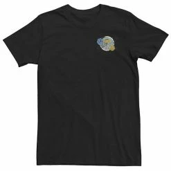 Licensed Character Big & Tall Trendy Art In Space Tee Black -Licensed Character Shop unnamed file 31794