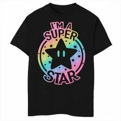 Licensed Character Boys 8-20 Nintendo Super Mario Pride I'm A Super Star Rainbow Gradient Graphic Tee White 11 Licensed Character Boys 8-20 Nintendo Super Mario Pride I'm A Super Star Rainbow Gradient Graphic Tee White -Licensed Character Shop unnamed file 31803