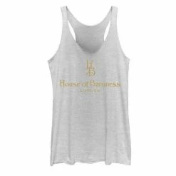 Licensed Character Disney's Cruella Juniors' House Of Baroness London Logo Graphic Tank Top Black Heather -Licensed Character Shop unnamed file 31809