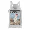 Licensed Character Disney's The Little Mermaid Juniors' #OOTD Ariel Tank White Heather