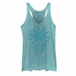 Licensed Character Disney's Moana Juniors' Sun And Stars Tank Top Tahiti Blue