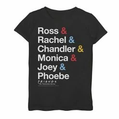 Licensed Character Girls 7-16 Friends All The Friends Name Stack Graphic Tee Purple Heather -Licensed Character Shop unnamed file 31855