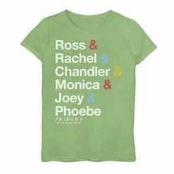 Licensed Character Girls 7-16 Friends All The Friends Name Stack Graphic Tee Purple Heather -Licensed Character Shop unnamed file 31856