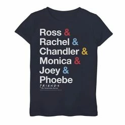 Licensed Character Girls 7-16 Friends All The Friends Name Stack Graphic Tee Purple Heather -Licensed Character Shop unnamed file 31857