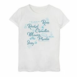 Licensed Character Girls 7-16 Friends All The Friends Symbols Name Stack Graphic Tee Mint