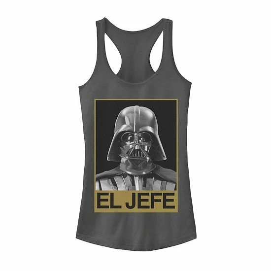 Licensed Character Juniors'Star Wars Darth Vader Ej Jefe "The Chief" Tank Charcoal 3 Licensed Character Juniors'Star Wars Darth Vader Ej Jefe "The Chief" Tank Charcoal