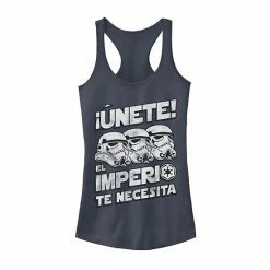 Licensed Character Juniors'Star Wars El Imperio Te Necesita Stormtrooper Tank Charcoal -Licensed Character Shop unnamed file 31914