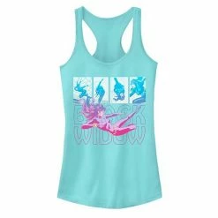 Licensed Character Juniors' Marvel Black Widow Retro Tank White Heather