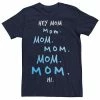 Licensed Character Men's Hey Mom Mother's Day Tee Navy -Licensed Character Shop unnamed file 31936