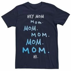 Licensed Character Men's Hey Mom Mother's Day Tee Navy
