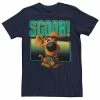 Licensed Character Men's Scoob! Cute Smile Poster Tee Navy -Licensed Character Shop unnamed file 31948