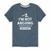 Licensed Character Boys 8-20 Practicing For Law School Graphic Tee Blue