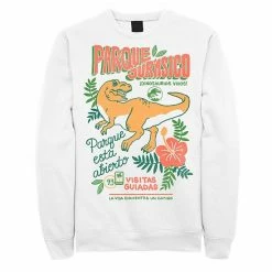 Licensed Character Men's Jurassic Park Spanish Opening Day Poster Sweatshirt Athletic Heather -Licensed Character Shop unnamed file 31956