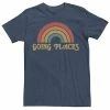 Licensed Character Men's Going Places Vintage Rainbow 80s Tee Navy Heather -Licensed Character Shop unnamed file 31972