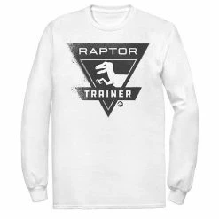 Licensed Character Men's Jurassic World Raptor Trainer Simple Logo Tee White -Licensed Character Shop unnamed file 31979
