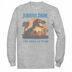 Licensed Character Men's Jurassic Park T Rex Sunset Portrait Tee White -Licensed Character Shop unnamed file 31991