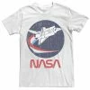 Licensed Character Men's NASA Shuttle Three Color Swoosh Circle Tee Athletic Heather -Licensed Character Shop unnamed file 31999