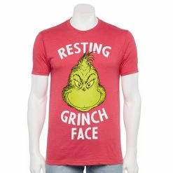 Licensed Character Men's Holiday Character Tees Medium Red