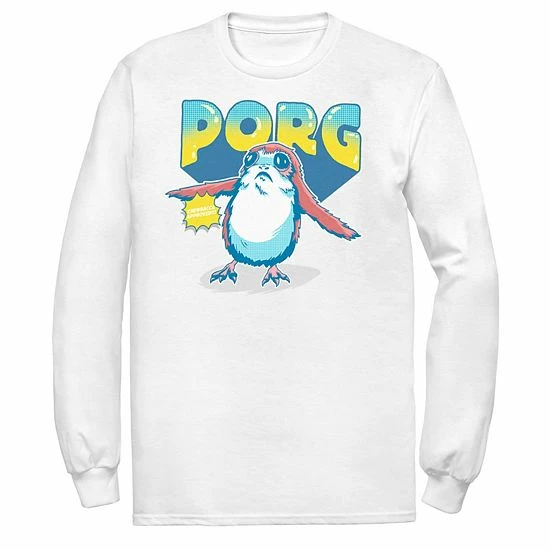 Licensed Character Men's Star Wars Porg Chewbacca Approved Comic Portrait Tee White 5 Licensed Character Men's Star Wars Porg Chewbacca Approved Comic Portrait Tee White - Image 3