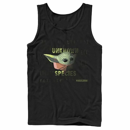 Licensed Character Men's Star Wars The Mandalorian The Child Unknown Species Tank Navy 5 Licensed Character Men's Star Wars The Mandalorian The Child Unknown Species Tank Navy - Image 3