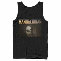 Licensed Character Men's Star Wars The Mandalorian The Child First Meeting Portrait Tank Black -Licensed Character Shop unnamed file 32036
