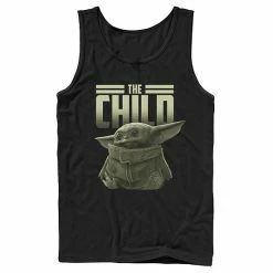 Licensed Character Men's Star Wars The Mandalorian The Child Portrait Tank Navy -Licensed Character Shop unnamed file 32039