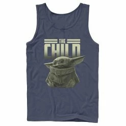 Licensed Character Men's Star Wars The Mandalorian The Child Portrait Tank Navy -Licensed Character Shop unnamed file 32040
