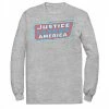 Licensed Character Men's DC Comics Justice League Of America Text Poster Logo Tee Athletic Heather -Licensed Character Shop unnamed file 32068
