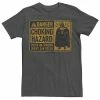 Licensed Character Men's Star Wars Darth Vader Choking Hazard Sign Tee Charcoal Heather -Licensed Character Shop unnamed file 32074