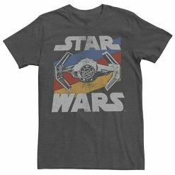 Licensed Character Men's Star Wars Retro TIE Fighter Logo Tee Charcoal Heather -Licensed Character Shop unnamed file 32078