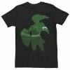 Licensed Character Men's Zelda Link Silhouette Fill Tee Black -Licensed Character Shop unnamed file 32092