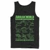 Licensed Character Men's Jurassic World Two Dino Gradient ID Chart Tank Royal -Licensed Character Shop unnamed file 32098