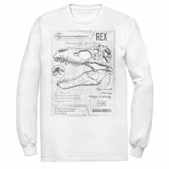 Licensed Character Men's Jurassic World Two T-Rex Vintage Graph Long Sleeve Tee Athletic Heather -Licensed Character Shop unnamed file 32104