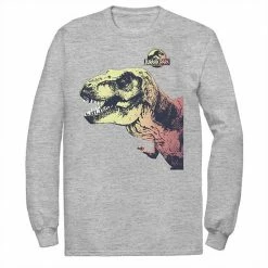 Licensed Character Men's Jurassic Park T-Rex Sunset Color Fill In Tee White -Licensed Character Shop unnamed file 32113