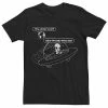 Licensed Character Men's "New Phone Who Dis?" Alien UFO Portrait Tee Navy Heather -Licensed Character Shop unnamed file 32137